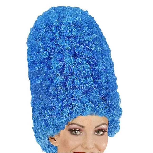 - BLUE MARGE SIMPSON CURLY TALL WIG FOR HALLOWEEN COSTUME PARTY *NEW*